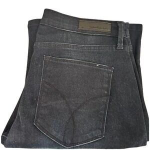 Calvin Klein Women's Jeans Flare Mid-Rise Y2K Dark Wash Size 30 Retro Clean Corp